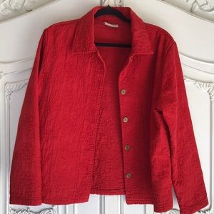 🌠Donated 1/2026 red rose embroidered jacket L?